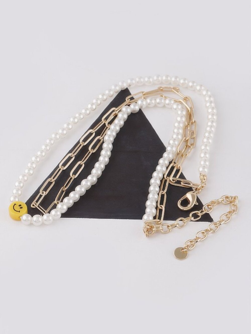 Multi Smiley Face Choker Necklace